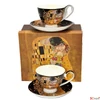 Kép 4/9 - Csésze+alj Porcelán 250ml, 2 személyes, dobozban Klimt: The Kiss