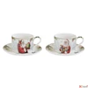 Kép 1/2 - Csésze+alj Porcelán 2,4dl Santa Is Coming 2db-os dobozban
