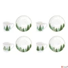 Kép 1/2 - Csésze+alj Porcelán karácsonyi 100ml Festive Trees 4db-os dobozban