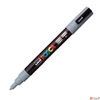 Kép 2/2 - Decormarker UNI-BALL Posca 0,9-1,3mm vízbázisu akril mar palaszürke Írószerek UNI Posca  PC-3M