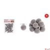 Kép 2/2 - Dekor pompom 1,5cm szürke 1,5cm 50db-os 25