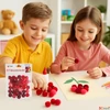 Kép 1/2 - Dekor pompom 1,5cm vegyes piros 1,5cm 50db-os 25
