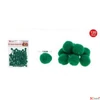 Kép 2/2 - Dekor pompom sötétzöld 1cm 120db-os 25
