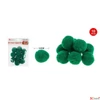 Kép 2/2 - Dekor pompom sötétzöld 3cm 10db-os 25