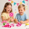 Kép 1/2 - Dekor pompom vegyes rózsaszín 1cm 120db-os 25