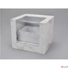 Kép 1/2 - Díszdoboz felnyitható kocka fiókkal márvány 23,5x20,5x20,5cm 
