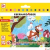 Kép 1/3 - Eberhard Faber színes ceruza 12db-os "3in1" MINI KIDS 10mm-es heggyel