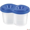 Kép 1/4 - Ecsettál pohár PantaPlast 2 rekeszes BORULÁSMENTES iskolaszezonos termék