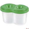Kép 2/4 - Ecsettál pohár PantaPlast 2 rekeszes BORULÁSMENTES iskolaszezonos termék