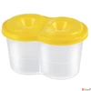 Kép 3/4 - Ecsettál pohár PantaPlast 2 rekeszes BORULÁSMENTES iskolaszezonos termék