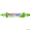 Kép 1/3 - Edding 5400 Akril marker (2-3 Mm/5-10 Mm) Yellow Green 3D DOUBLE LINER