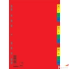 Kép 1/2 - Elválasztó regiszter A4 Donau műanyag A-Z-ig színes Iratrendezés DONAU 7726095PL-99