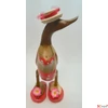 Kép 8/13 - Fa dekor faragott kacsa figura kézzel festett faragott fa dekor figura több féle közepes méretű 30cm