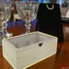 Kép 2/2 - Fa dekorálható doboz natúr teá üvegtetővel 27x18x11cm GRAVÍROZHATÓ