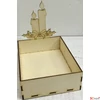 Kép 1/2 - Fa doboz gyertyás 20x15x18,5cm /lapra szerelt/