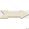 Kép 1/2 - Fa felirat, tábla Nyíl Fa natúr  dekoráció 7, 5x20x0, 3cm-es CRL6368
