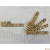 Kép 2/2 - Fa felirat Willkommen 9, 5cmx3mm 5db/cs