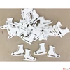 Kép 1/3 - Fa figura korcsolya fehér 3cmx3mm 30db/cs