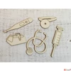 Kép 2/2 - Fa figura orvosi szett orvosi szett 9cmx3mm 5db/cs