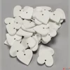 Kép 1/2 - Fa figura szív fehér 3cmx3mm 40db/cs