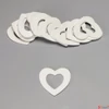 Kép 1/2 - Fa figura szív fehér lyukkal 6cmx5.5cmx3mm 15db/cs