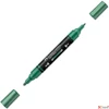 Kép 2/3 - Faber-Castell akril filctoll Kétvégű MULTIMARK 295 metál zöld 185995
