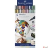 Kép 1/2 - Faber-Castell művészfilc 12es Art and Graphic művész metál készlet