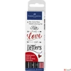 Kép 1/2 - Faber-Castell művész filc 4-es PITT szett vegyes méretű 4db AG-művészfilc 267115