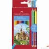 Kép 1/2 - Faber-Castell színes ceruza 12+3db os FC- készlet várak bicolor 120112+3 110312