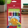 Kép 2/2 - Faber-Castell színes ceruza 12db háromszögletű Jumbo+hegyező 116501