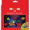 Kép 1/3 - Faber-Castell színes ceruza FC-Színező készlet 3D (3D színező kártya ,filctoll,3D szemüveg) 155081 155081