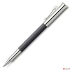 Kép 1/3 - Faber Castell golyóstoll GVFC Guilloche Ciselé  ródium bevonatú antracit csavar mechanikával 146730