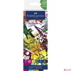 Kép 1/2 - Faber Castell művész filctoll AG-Kétvégű aquarell filctoll 6db-os GRAFFITI Goldfaber Aqua