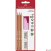 Kép 1/2 - Faber Castell írószerkészlet 6db-os (3db grafitceruza HB,2db radír 1db hegyező 100-102-370