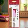 Kép 3/3 - Faber Castell írószerkészlet 6db-os (3db grafitceruza HB,2db radír 1db hegyező 100-102-370