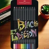 Kép 4/7 - Faber Castell színes ceruza 12db-os Black Edition fekete test fém dobozban