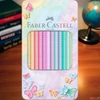 Kép 4/5 - Faber Castell színes ceruza 12db-os SPARKLE pasztell fém dobozban
