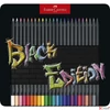 Kép 1/4 - Faber Castell színes ceruza 24db-os Black Edition fekete test fém dobozban