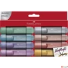 Kép 1/3 - Faber Castell szövegkiemelő Textliner 1546 8db-os készlet metál 154689