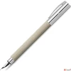 Kép 1/3 - Faber-Castell töltőtoll Ambition OpArt nemesgyantatest fehér homok M 149620