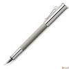 Kép 1/2 - Faber Castell töltőtoll GVFC Guilloche Ciselé ródium bevonatú világos szürke OM 146784