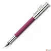 Kép 1/3 - Faber Castell töltőtoll GVFC Guilloche ródium bevonatú Electric Pink M-es heggyel 145240