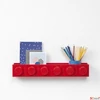 Kép 2/2 - Fali polc LEGO "Brick 6", piros