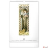 Kép 5/13 - Falinaptár 2026 Alphonse Mucha spirálos 33×46cm Realsystem 2026 kollekció!