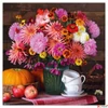 Kép 13/14 - Falinaptár 2026 Flowers lemeznaptár 30x30cm Realsystem 2026 kollekció!