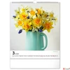 Kép 4/13 - Falinaptár 2026 Flowers 6087-FL spirálos 30×34cm Realsystem 2026 kollekció!