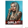 Kép 1/13 - Falinaptár Inked Girls 2026 spirálos 33 × 46 cm Realsystem 2026 kollekció!