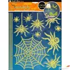 Kép 2/2 - Falmatrica világítós pók-pókháló 31x29 cm