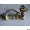 Kép 3/5 - Fatábla felirat, Fa figura orsónagy 7cmx4cm 2db/cs