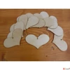 Kép 1/2 - Fatábla felirat, Fa figura szív romantik 9cmx6cmx3mm 10db/cs